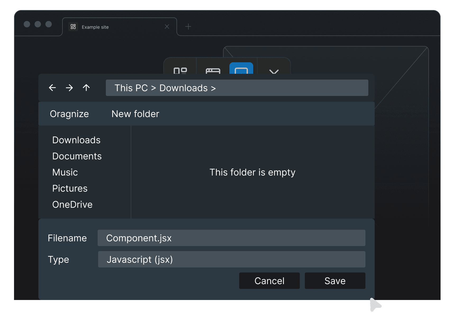 Download your component